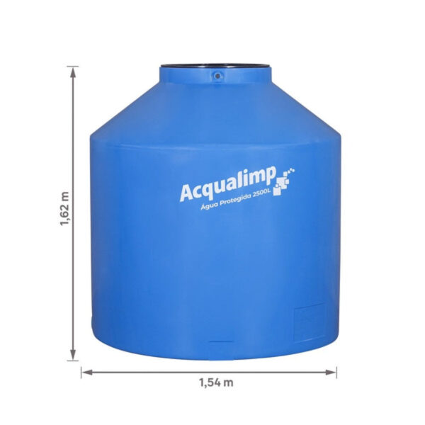 Caixa d’Água 2.500L em Polietileno Água Protegida Acqualimp - Imagem 2