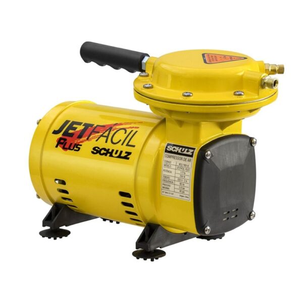 Motocompressor de Ar Jet Fácil Plus 0,33HP com 9 Acessórios Schulz - Imagem 3