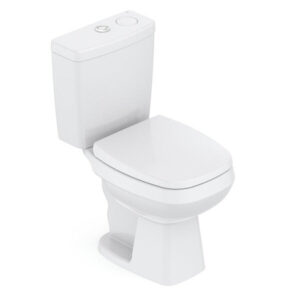 Kit Vaso Sanitário Com Caixa Acoplada Smart Clean Harpic E Assento Soft Close City Celite Preto